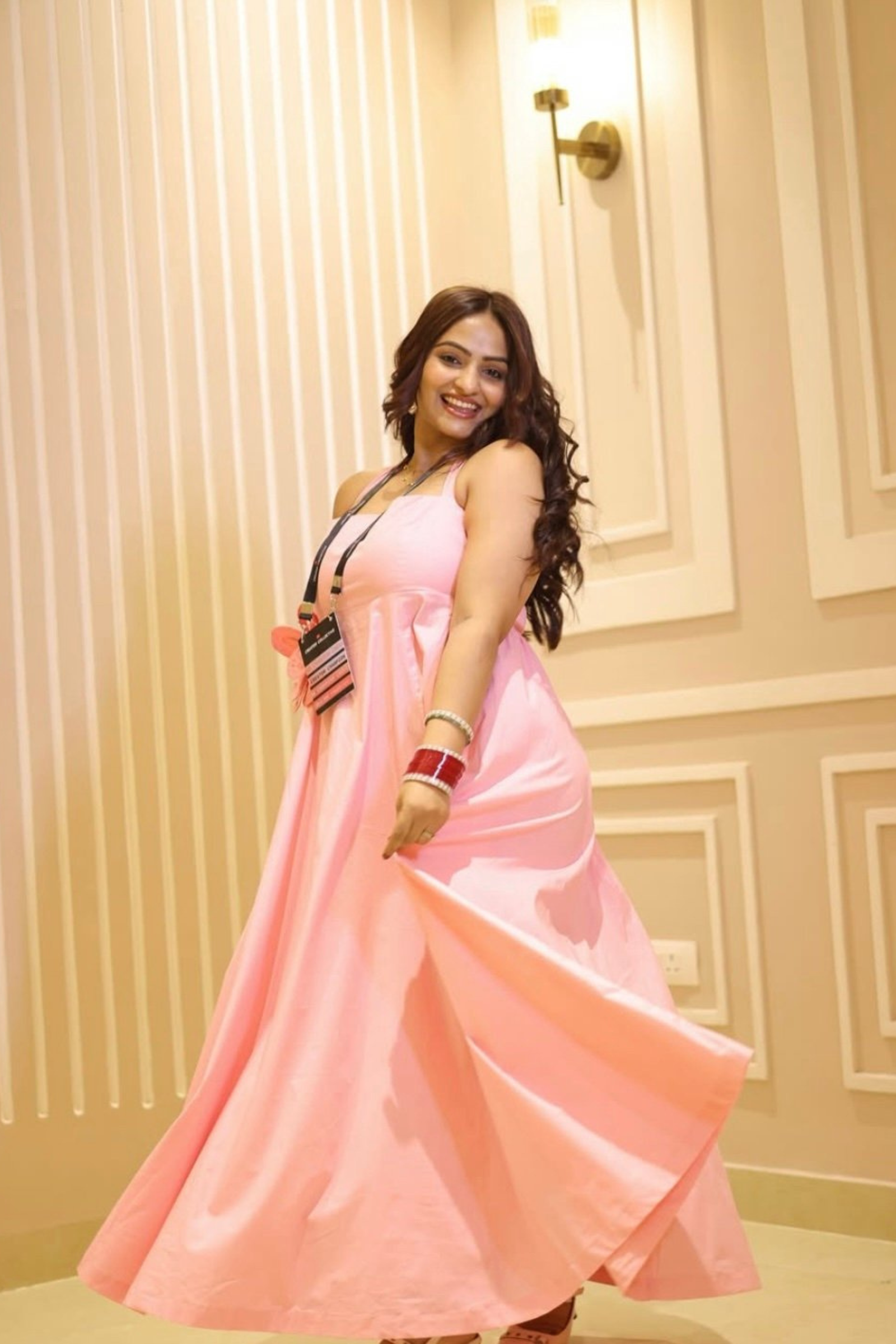 Flower pink dress (2)