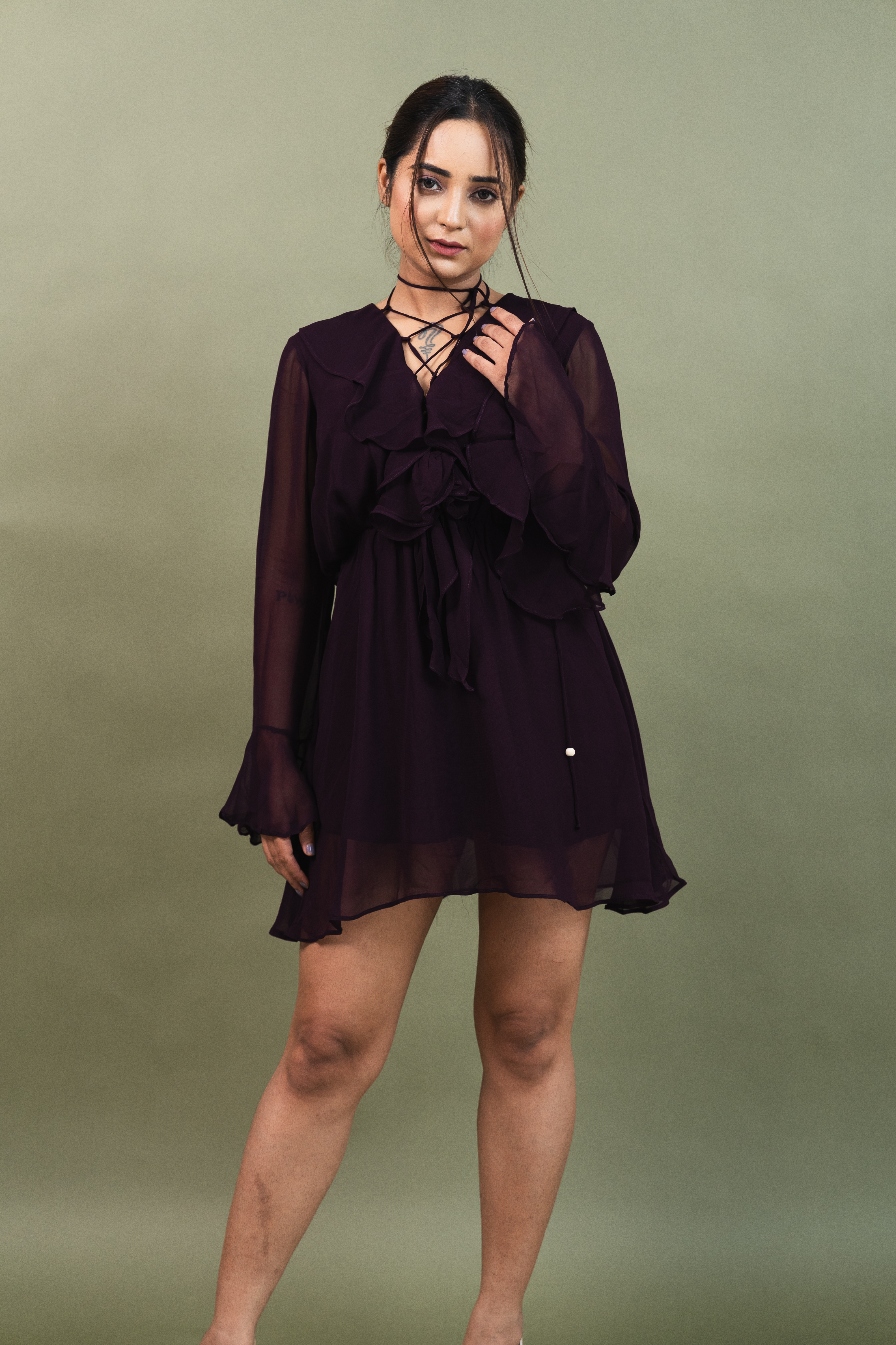 Ruffle Reverie Mini Dress